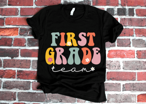 1st Grade Team 100 Days Graphics & T-Shirt Designs