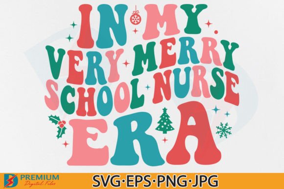 Christmas School Nurse SVG: Graphics for T-Shirt Designs