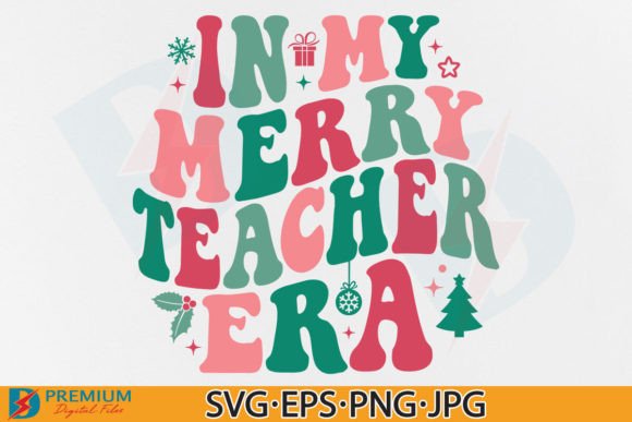 Christmas Teacher SVG: Graphics for T-Shirt Designs
