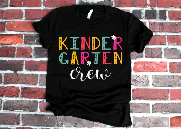 Kindergarten Crew 100 Days: Graphics for T-Shirt Designs
