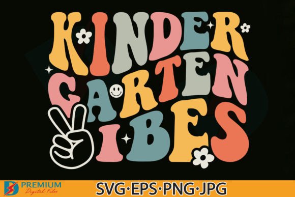 Kindergarten Vibes: Retro Graphics for T-Shirt Designs