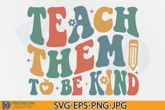 Retro Teacher SVG for T-Shirt Designs & Graphics