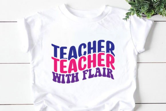 Retro Teacher SVG: Graphics for T-Shirt Designs