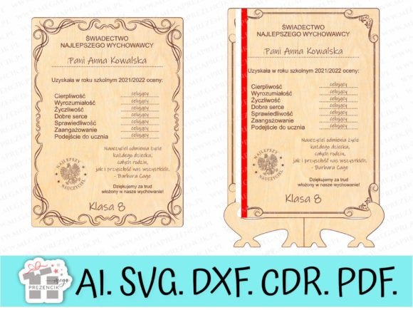 Teacher Certificate SVG: Graphics & Patterns