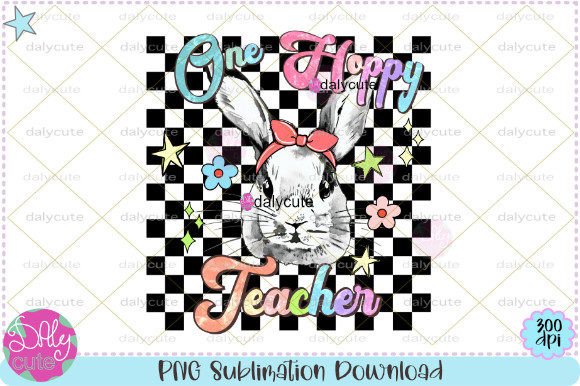 Teacher Easter Bunny Retro Graphics & Illustrations Review